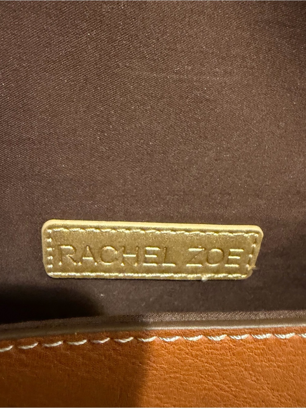 Rachel Zoe Saddle Crossbody Bag in Cognac - Picture 6 of 7